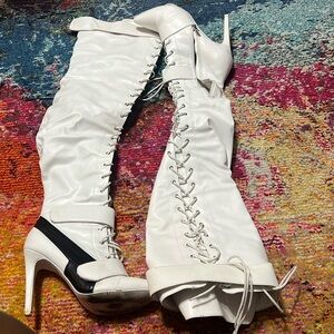 Cape Robbin Moto Thigh High Boot